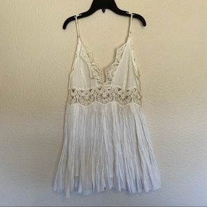 Free People Ilektra lace crochet mini dress, xs